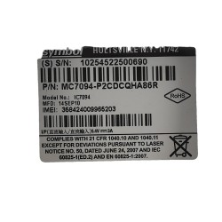 Symbol Barecode Scanner terminal MC7094-P2CDCQHA86R + Charging Base 11008522501100 (E8)
