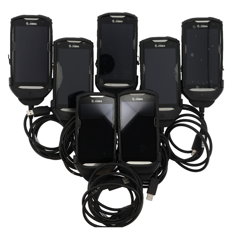7Pcs Zebra TC66DJ-1PAZU2P-A6 Code Barre Scanner +Charging Station (E12)