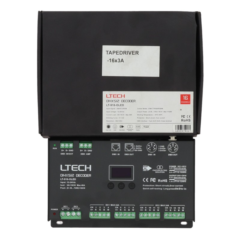 Ltech DMX512 Decoder LT-916-OLED (E2)
