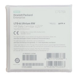 HP Bandes de sauvegarde LTO-6 Ultrium C7976A 6.25 TB - 10 cassettes (5 cassettes par boîte) - Lot de 2 boîtes (E14)
