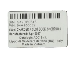 Datalogic Charger 4 Slot Dock SKORPIOX3 12VAC/DC 5A (E6)