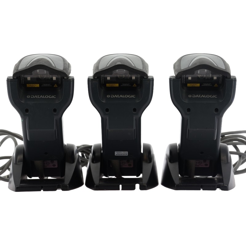 3Pcs Datalogic Gryphon Barecode Scanner GRYPHON GM4400-BK-433MHz+Charging Base BC4030-BK-433MHz 4.75-14VAC (E5)