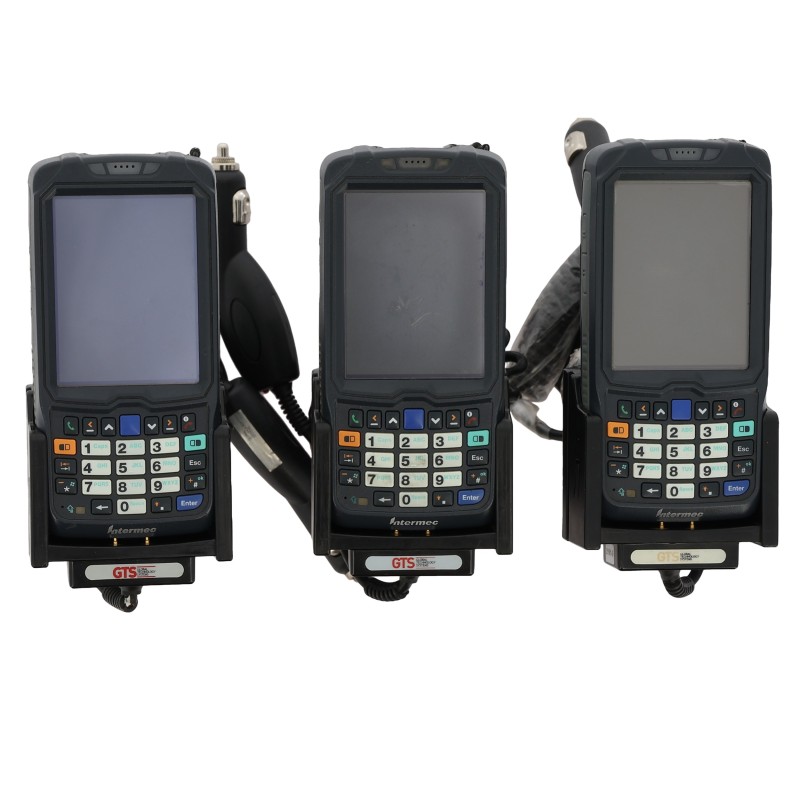 3Pcs Intermec BarcodeScanner Mobile CN50BNU1EN20+GTS Vehicle Charger for Intermec CN50 (E5)