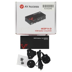 AV Access HDMI Splitter 1x4 @4K2K 4KSP14-D (E1)
