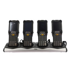 4Pcs Motorola Barecode Scanner MC9190-G30SWEYA6WR+Charging Base 4-Ports CHS9000-4001CR+AC Power Adapter PWRS-14000-241R (E8)