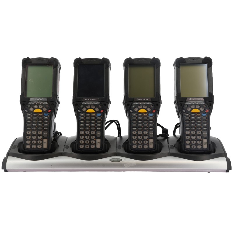 3Pcs Motorola Barecode Scanner of MC9090-GF0JBFGA2WR+1Pcs of MC9190-GJ0SWFYA6WR+Charging Base CHS9000-4001CR+AC Power (E8)